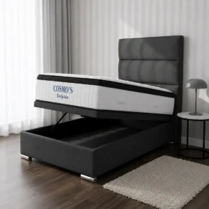 Sommier Hotelero Dolphin Baul 1 Plaza Resorte Pocket 90x190x67 Pillow Top
