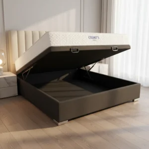 Sommier Aura Baul 2 Plazas Resorte Bonell Carbono 140x190x57