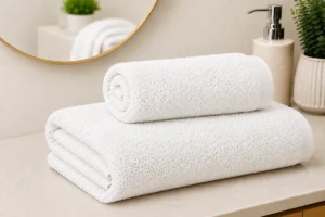 Juego De Toallas Rostro Y Cuerpo 450gr Algodon Cotton Flor