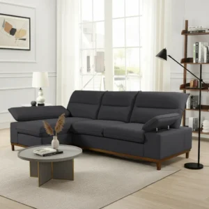 Sofá Sillon Cosmos Esquinero Con Chaise Longue Tela Velour