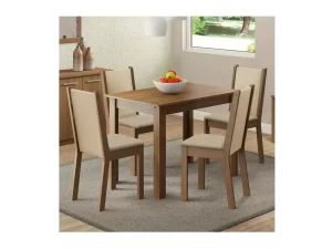 Juego de Comedor Cintia con 4 Sillas