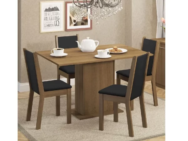 Juego de Comedor Talita con 4 Sillas