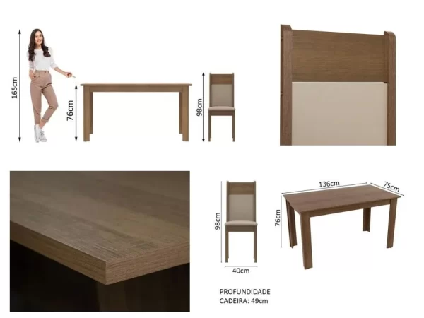 Juego de Comedor Honduras con 6 Sillas - Imagen 3