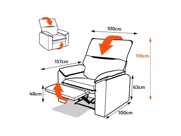 Poltrona Reclinable Holiday - Imagen 5
