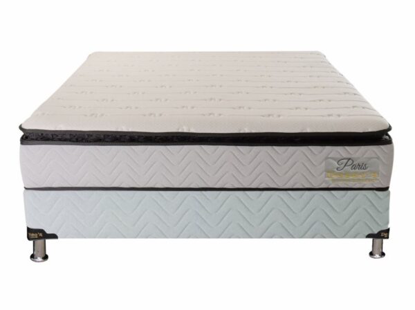 Conjunto Sommier Paris 2 Plazas Resortes Pocket