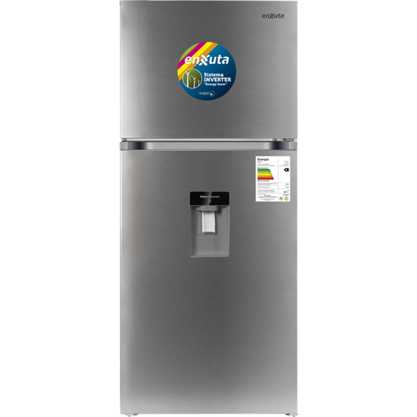 Refrigerador Inverter Frío Seco 410 Lts C/Dispensador Inox. Enxuta– RENX410DI