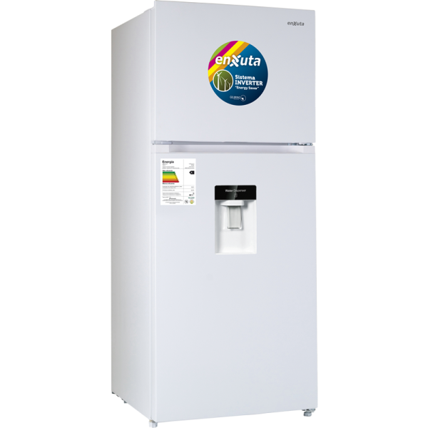 Refrigerador Inverter Frío Seco 410 Lts C/Dispensador Bco. Enxuta– RENX410DW