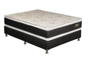 Conjunto Sommier Dólares 2 Plazas Espuma Alta Densidad