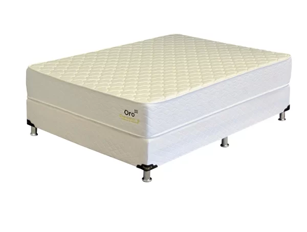 Conjunto Sommier Linea Oro 2 Plazas Espuma D33
