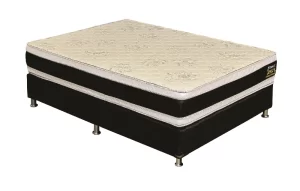 Conjunto Sommier Stout 2 Plazas Espuma D45