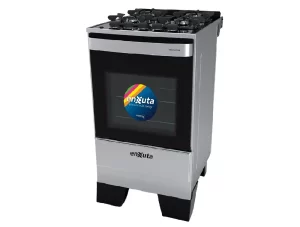Cocina Multigas–Enxuta–Inox-Mesada en Vidrio Negro-CENXV27542I